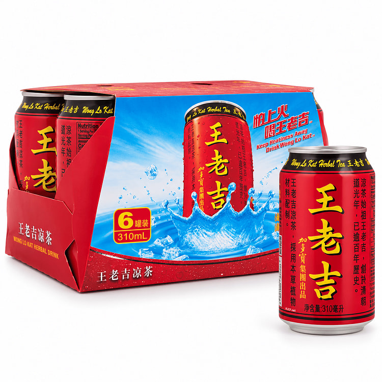 Jiaduobao Wanglaoji Herbal Tea 310 ml*6 cans