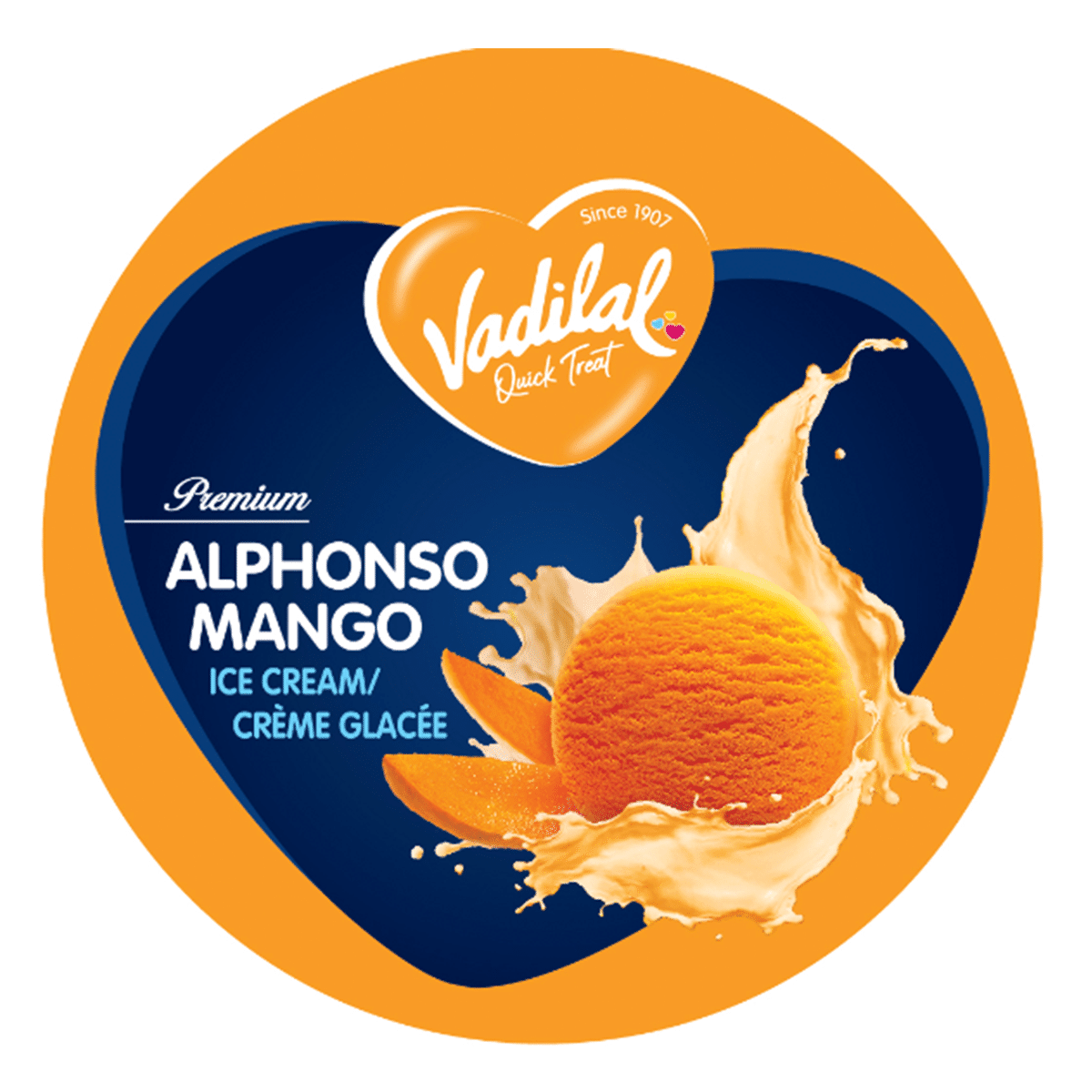 Vadilal Alphonso Mango Ice Cream, Frozen 500 ml
