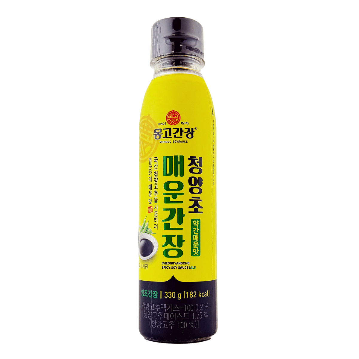 MONGGO Spicy Soy Sauce Mild 11.64 fl.oz