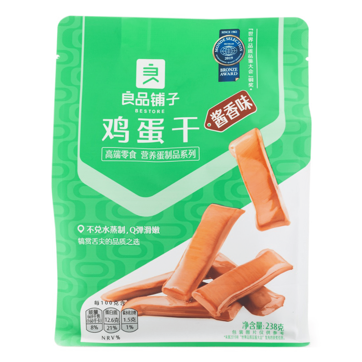 良品铺子 鸡蛋干(酱香味) 238 克