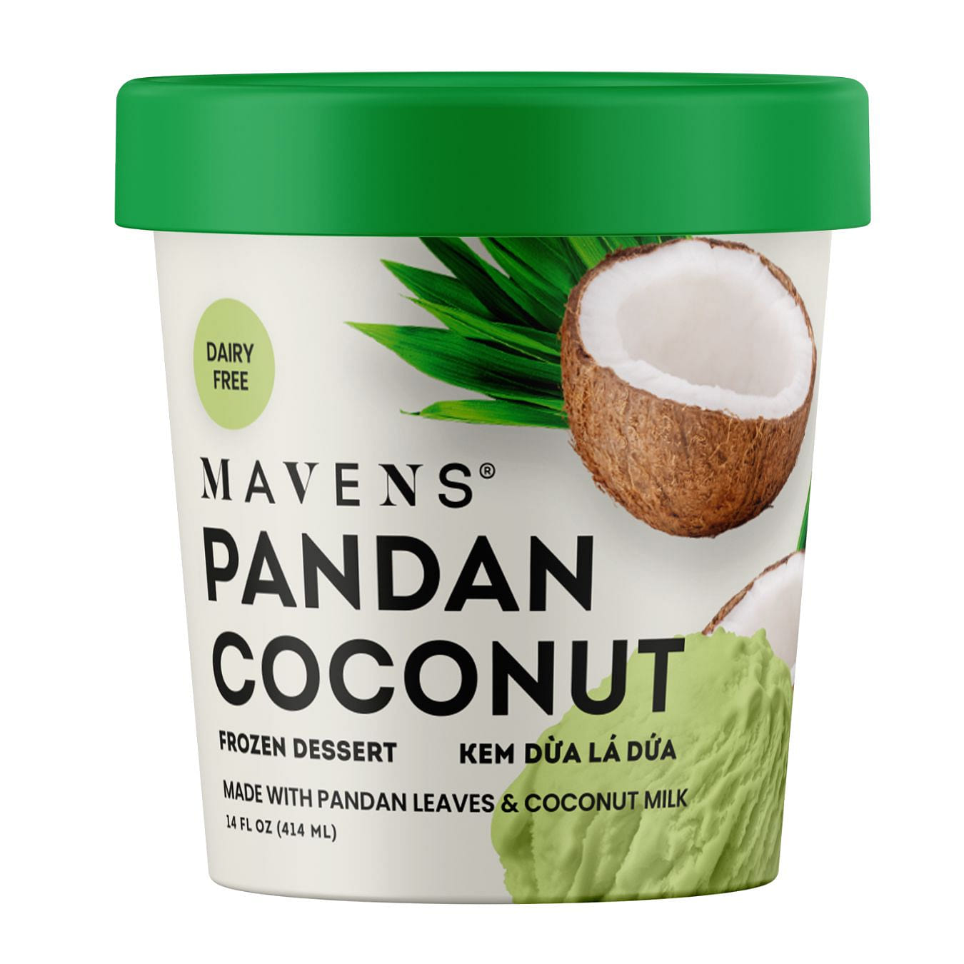 Sorvete de Coco com Pandan, Mavens 14 fl.oz
