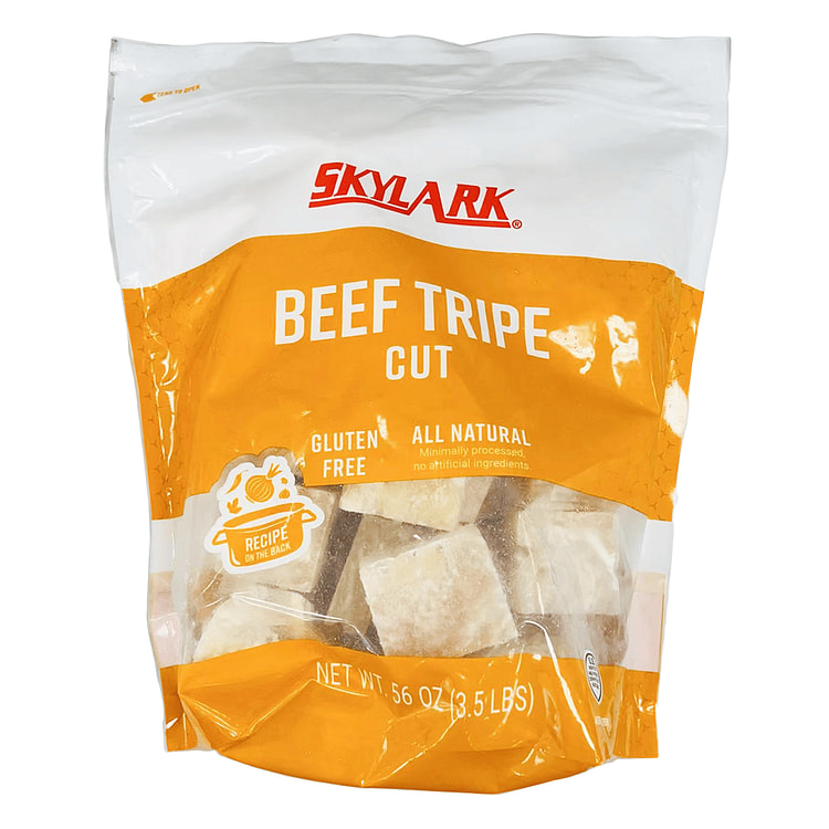 Frozen Raw Cut Beef Tripe 3.5 lb