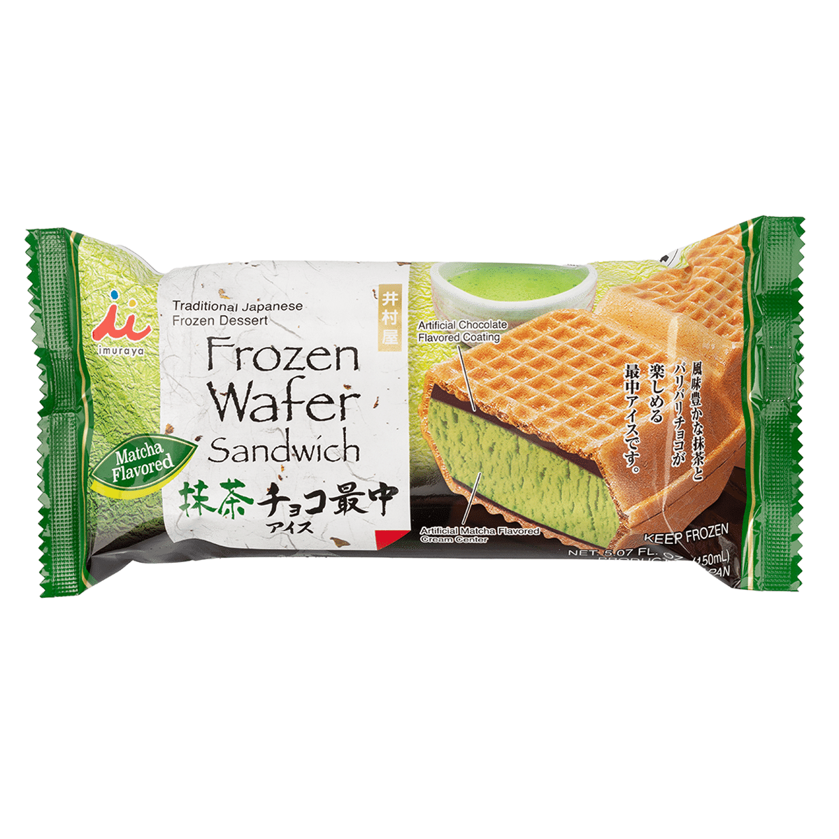 井村屋 抹茶最中アイス 5.07 オンス