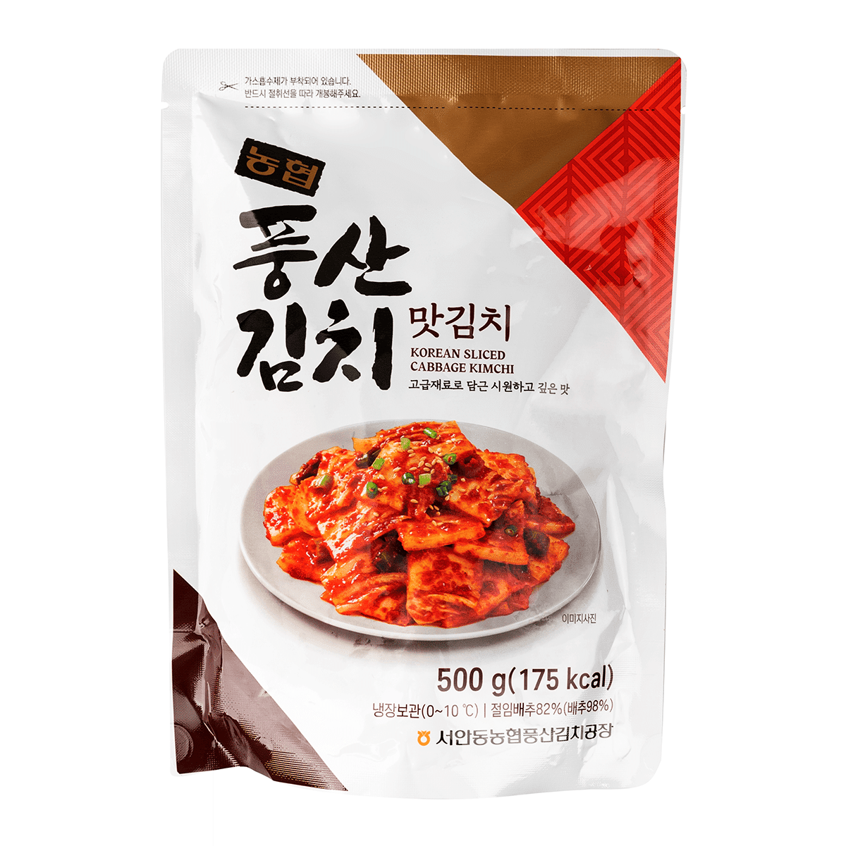 NongHyup Pungsan Napa Cabbage Kimchi, Cut 500 g