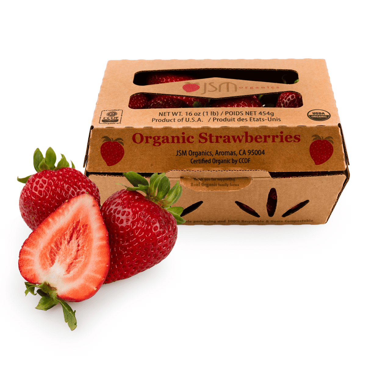 Organic Strawberries 1 libra(s)