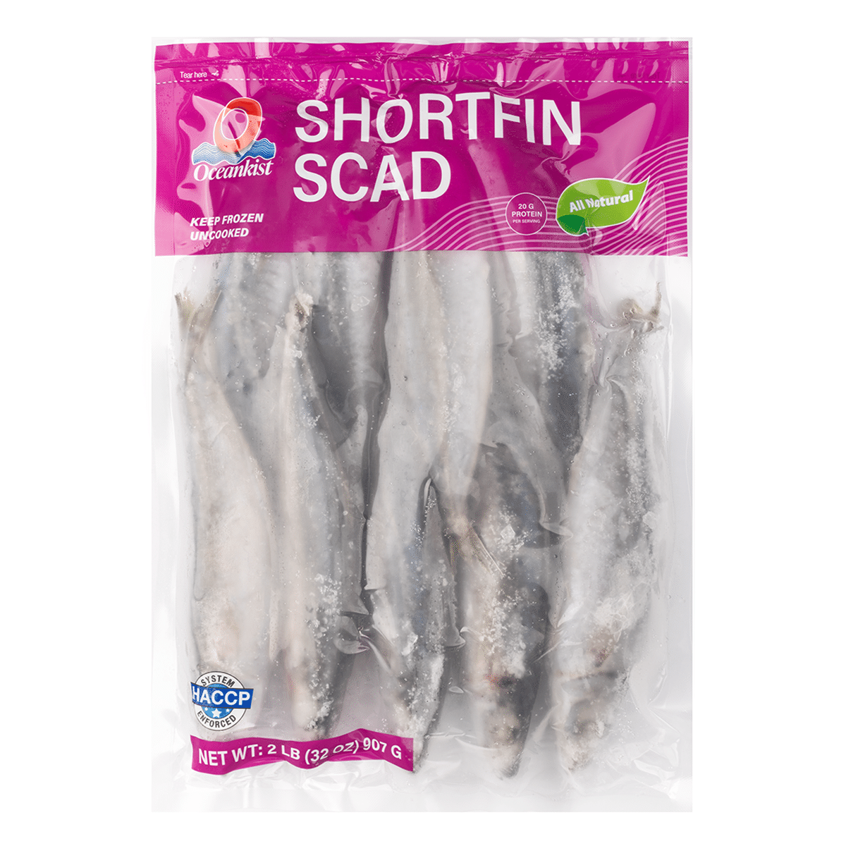 Wild Caught Shortfin/Layang Scad, Frozen 2 lb