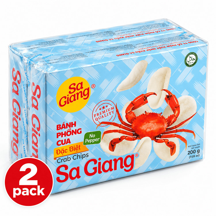 Sa Giang 蟹味虾片 200 克*2 包