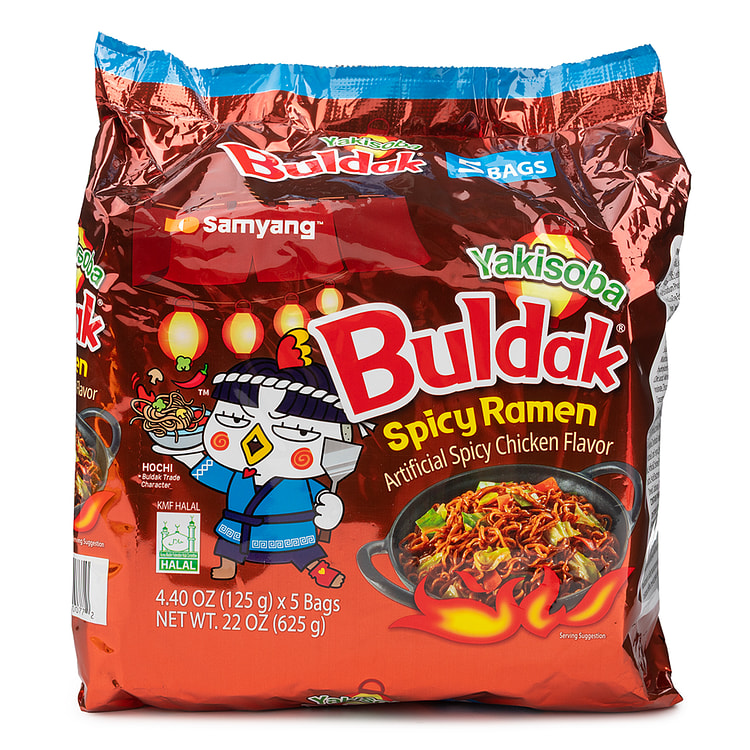 SAMYANG Buldak Yakisoba Ramen 125 gramo(s)*5 paquetes