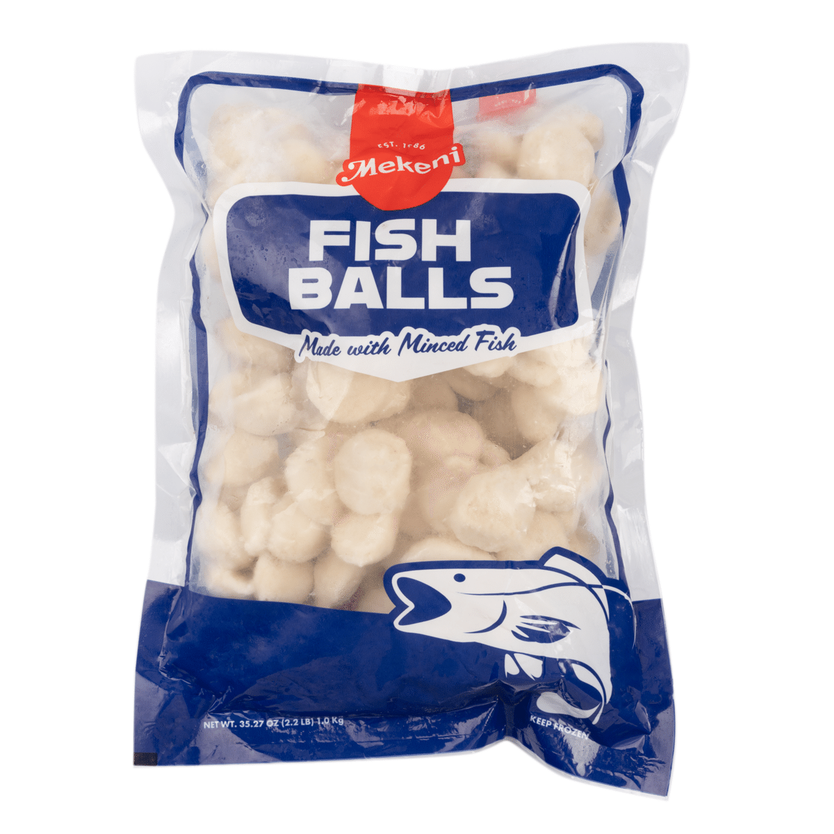 Mekeni Fish Balls, Party Pack, Frozen 2.2 lb