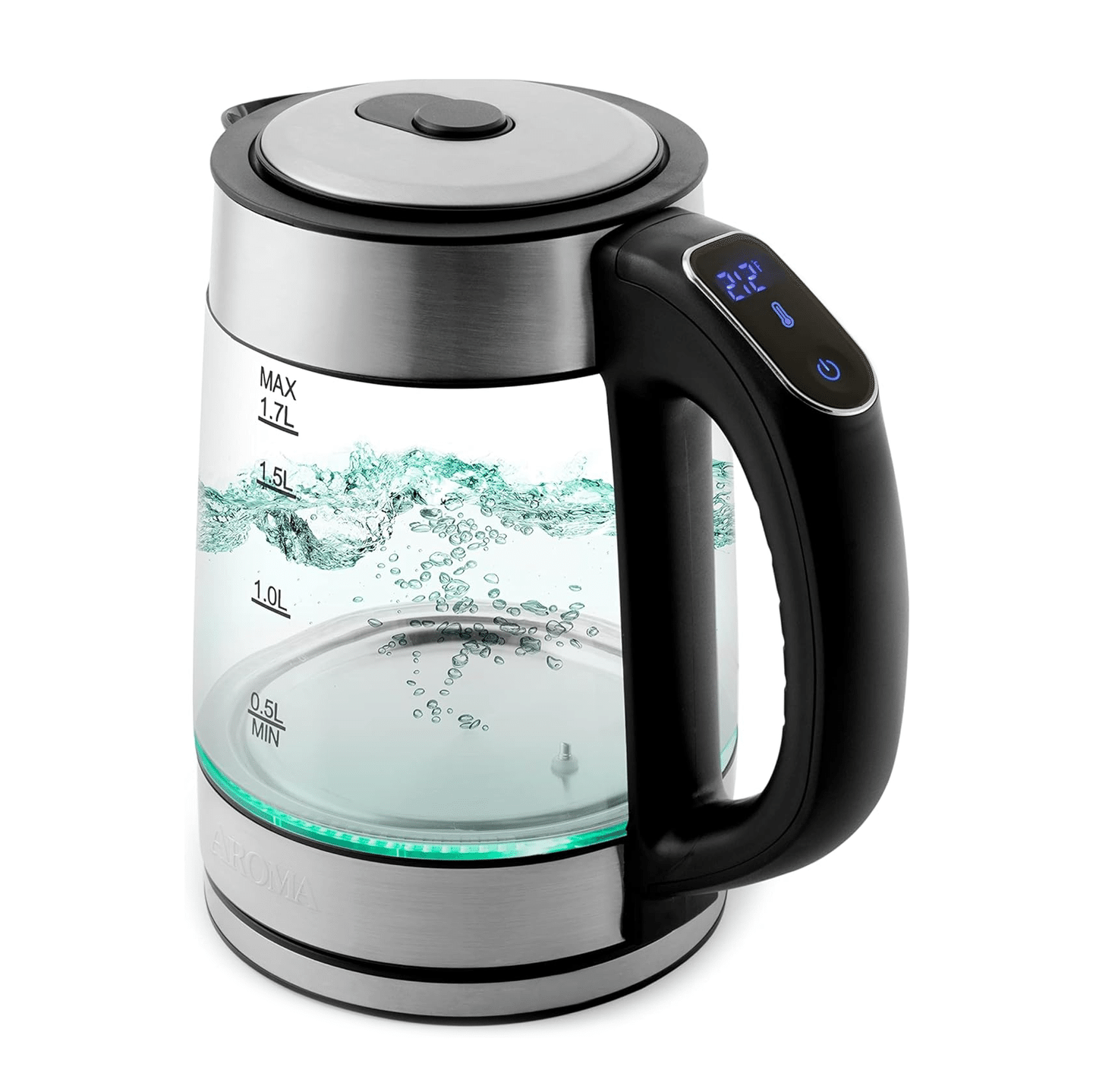 Chaleira Elétrica de Aço Inoxidável Aroma, 1.7L (AWK-170M) 1 count