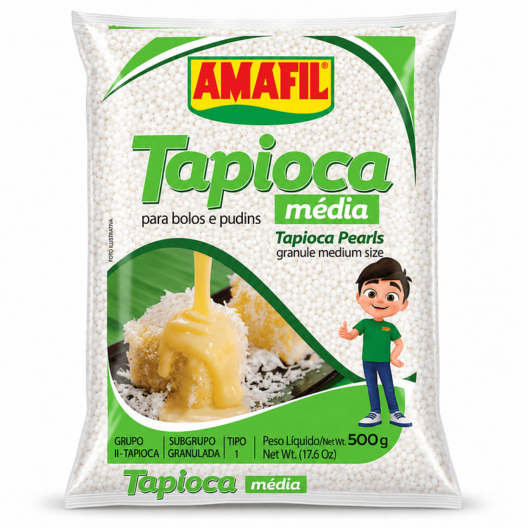 Amafil Medium Granule Tapioca Pearls 500 g