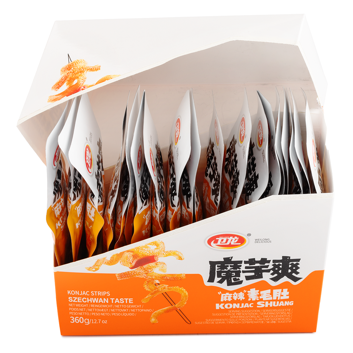 タイ 麻辣コンニャク 22袋セット Weilong 麻辣コンニャク 20包入 - Weee!