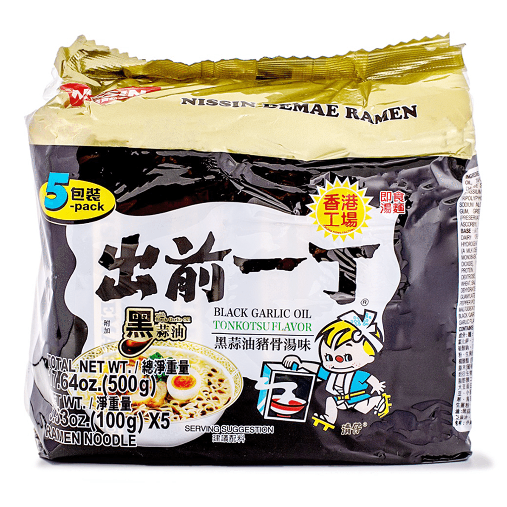 出前一丁黒蒜油猪骨汤味方便面(5包/袋) - Weee!