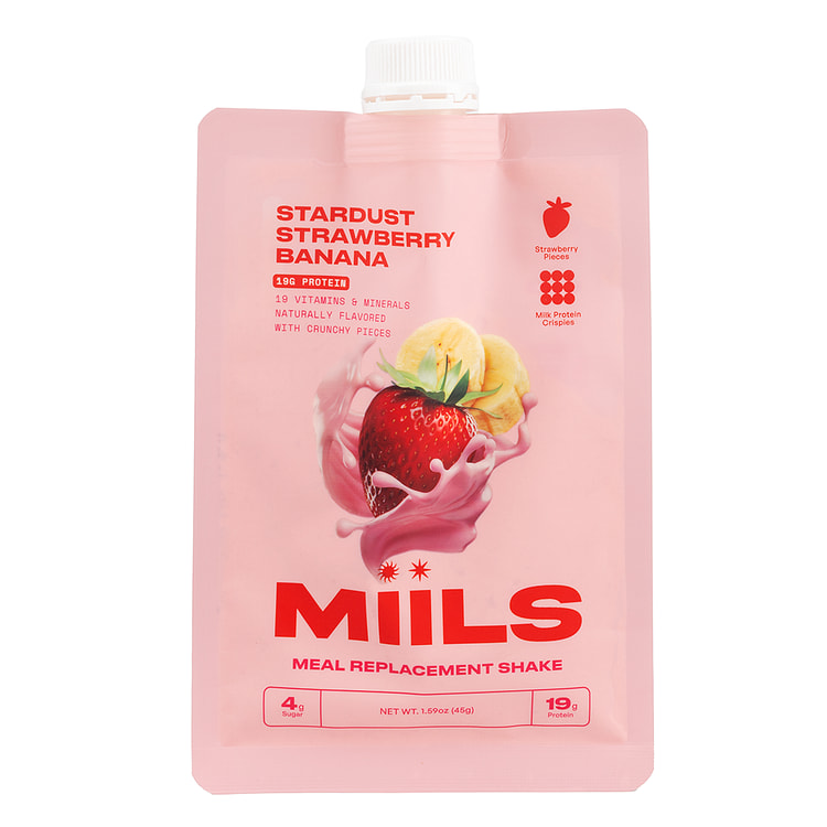 MIILS Stardust Strawberry & Banana Meal Replacement Shake 45 g
