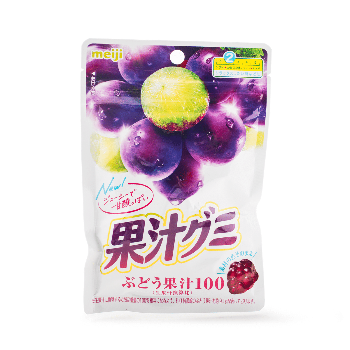 明治 果汁软糖 葡萄味 54 克