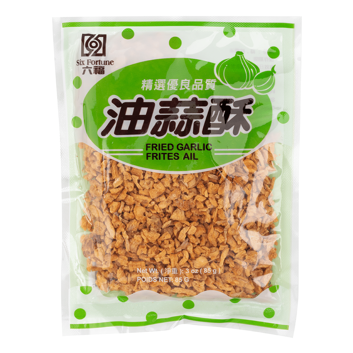 Six Fortune Fried Garlic 85 g
