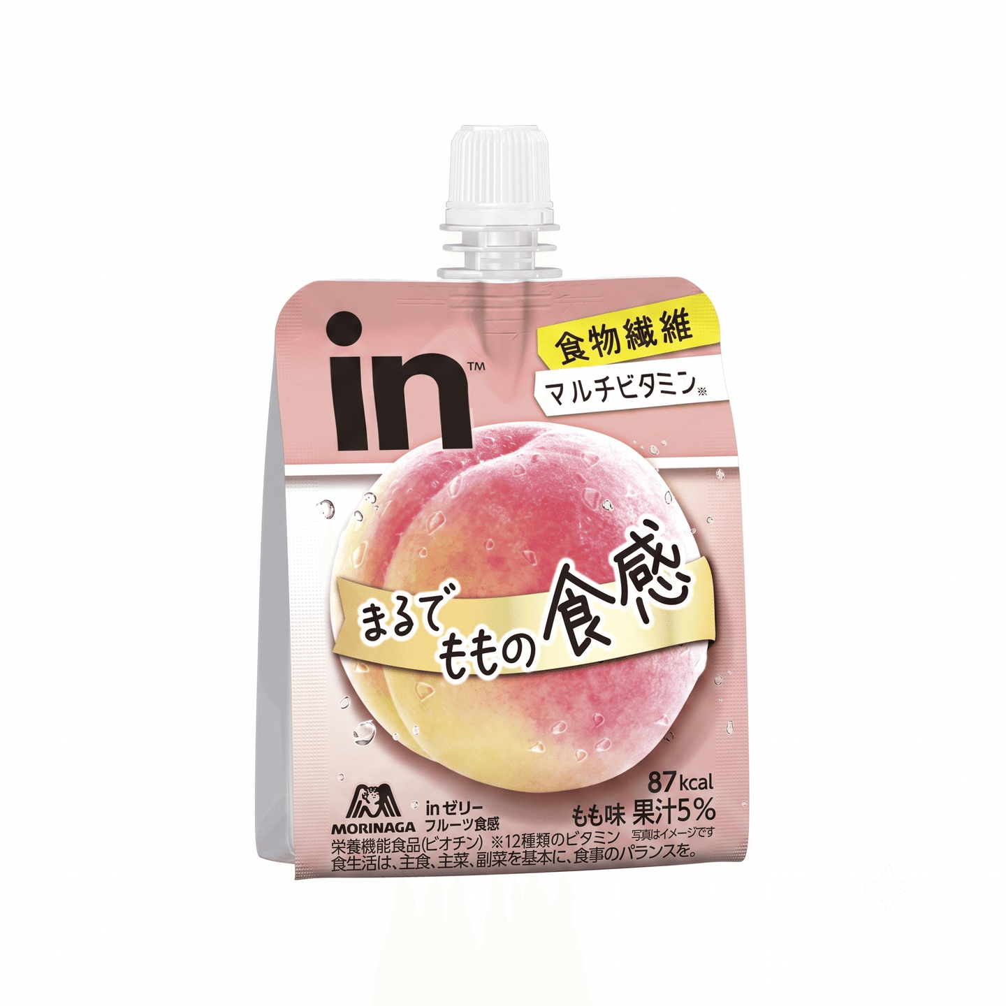 Morinaga In Jelly Fruit Texture Peach Flavor 150 グラム