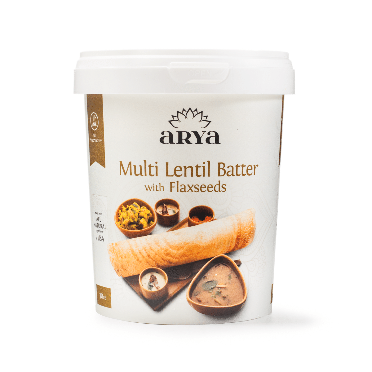 Arya Multi Lentil Batter with Flaxseeds 26 oz