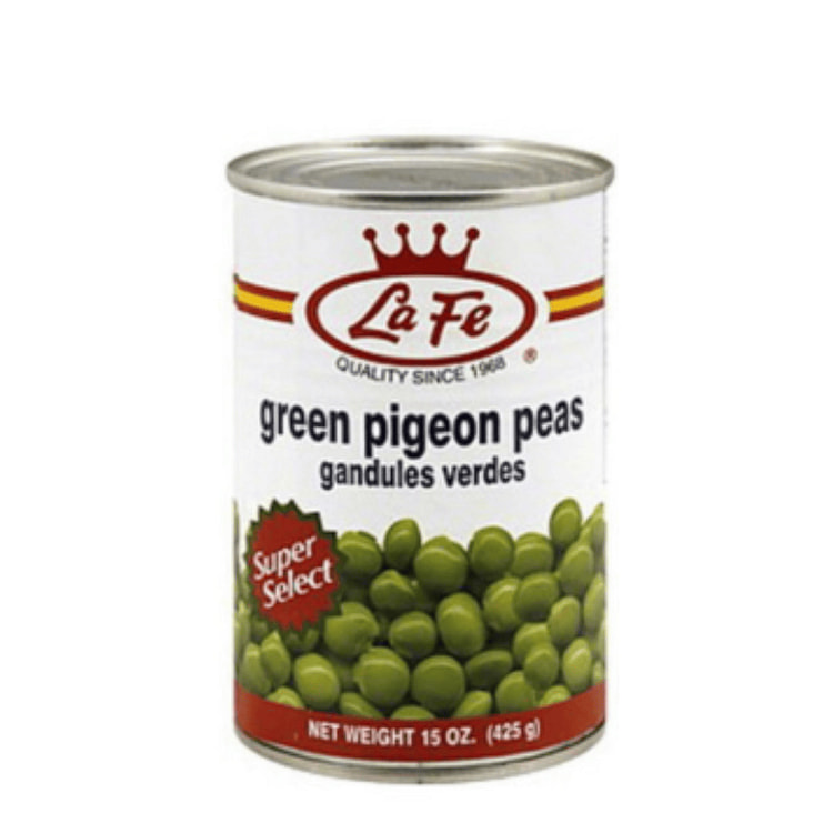 La Fe Green Pigeon Peas 15 oz