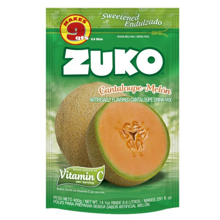 Zuko Cantaloupe Drink Mix 14.1 oz (min 2)