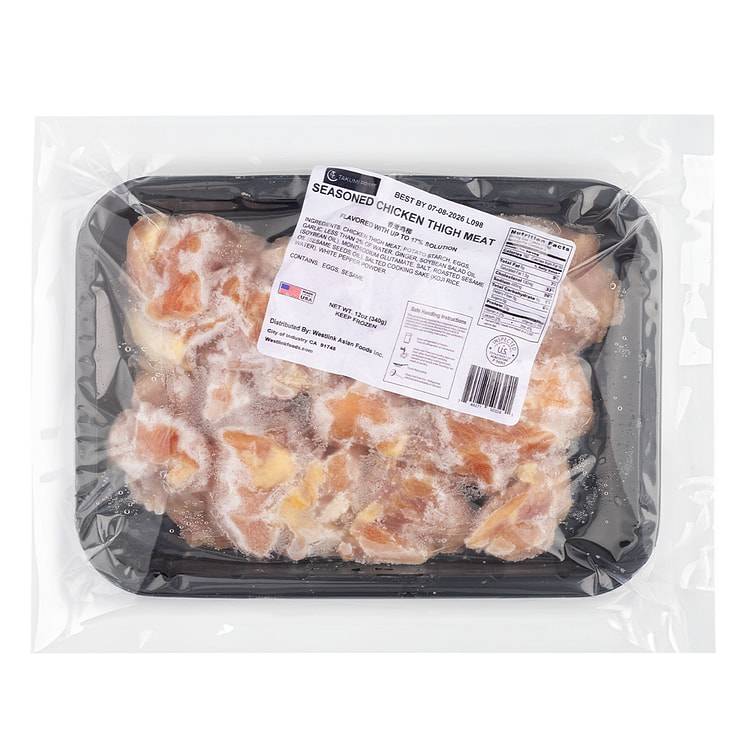 Seasoned Chicken Thigh Meat 12 oz