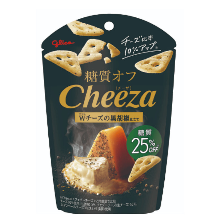 チーザ Cheeza ダブルチーズの黒胡椒仕立て 糖質オフ おつまみスナック 36 グラム