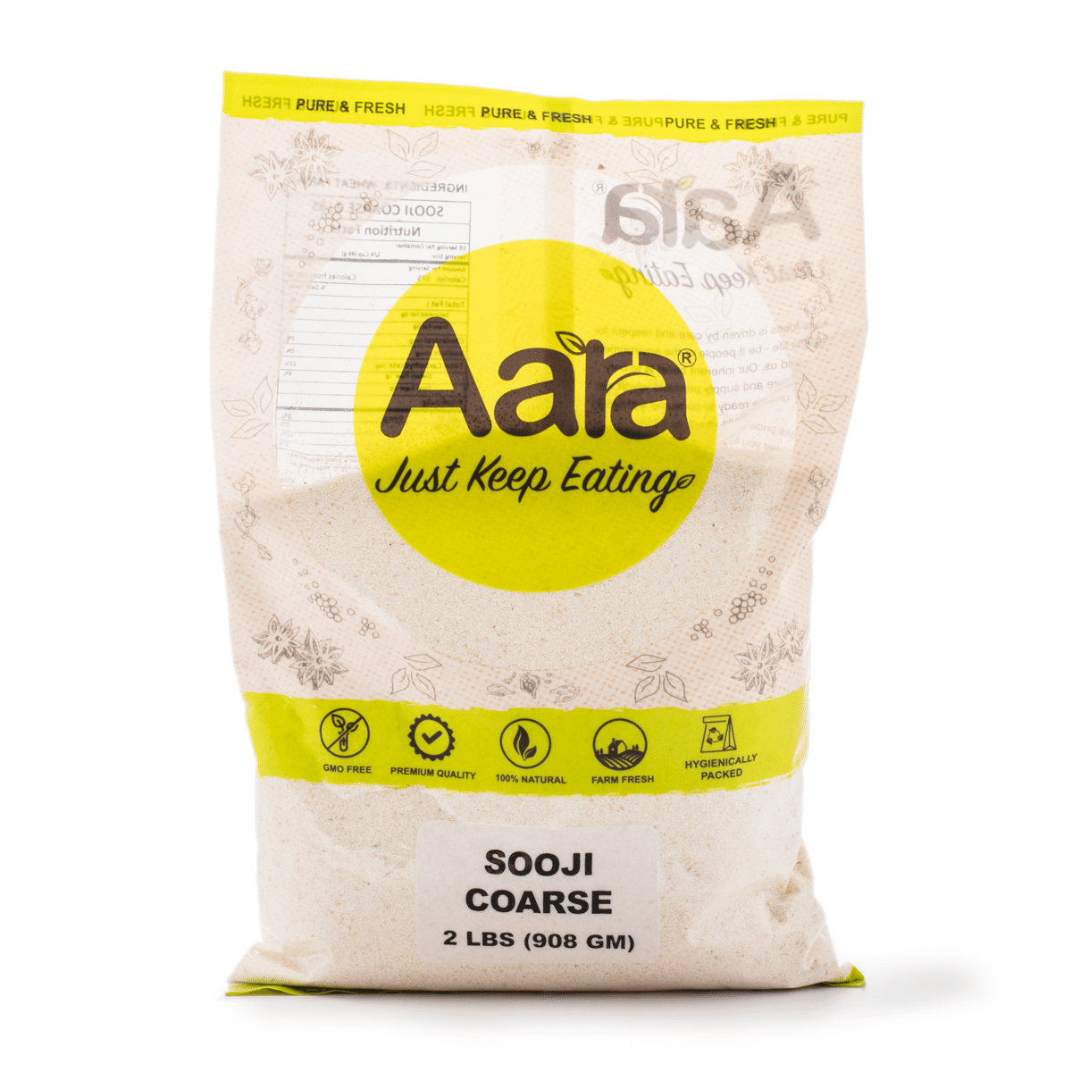 Sooji Rava Aara (Sémola Gruesa) 2 libra(s)
