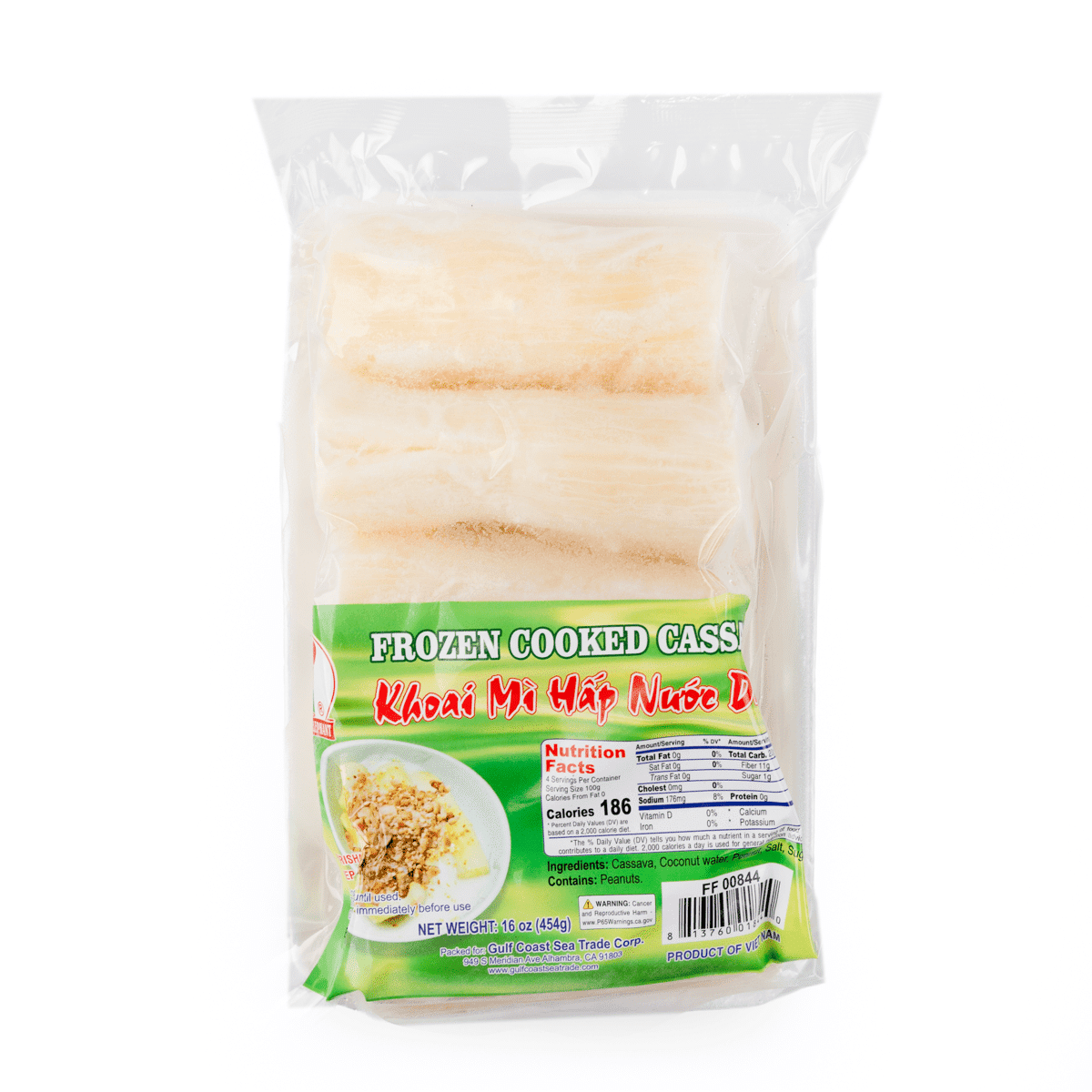 Happy Elephant Cooked Cassava, Frozen 16 oz