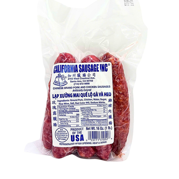 California Sausage Vietnamese Pork and Chicken Sausages 16 盎司