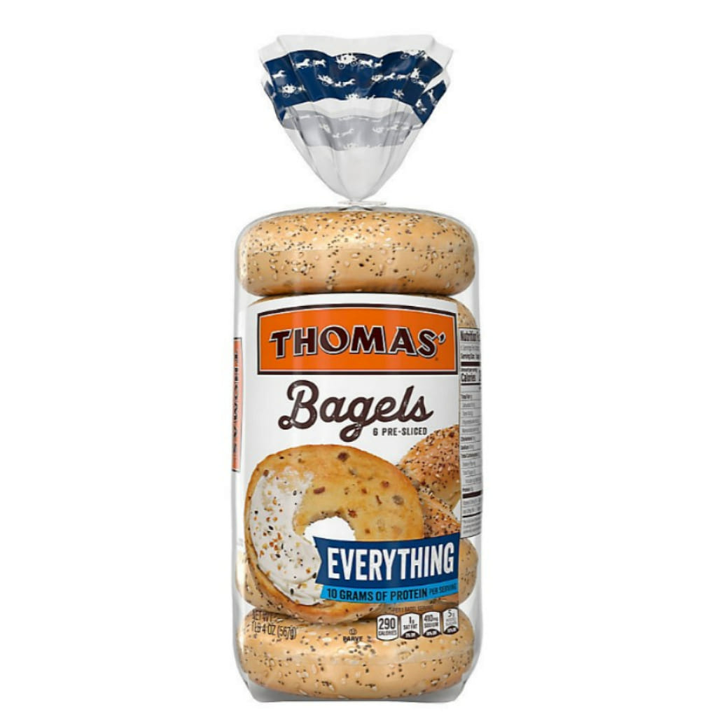 Thomas' Everything Bagels, 6 count 20 oz