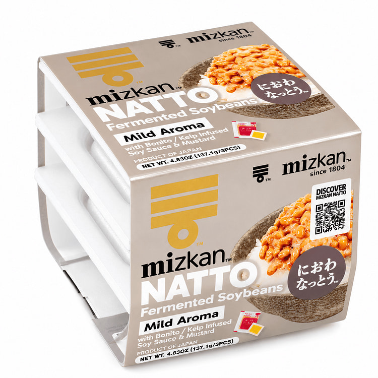 Mizkan Kintsubu Niowa Natto Low Smell Frozen 3pk 4.88 oz (min 2)