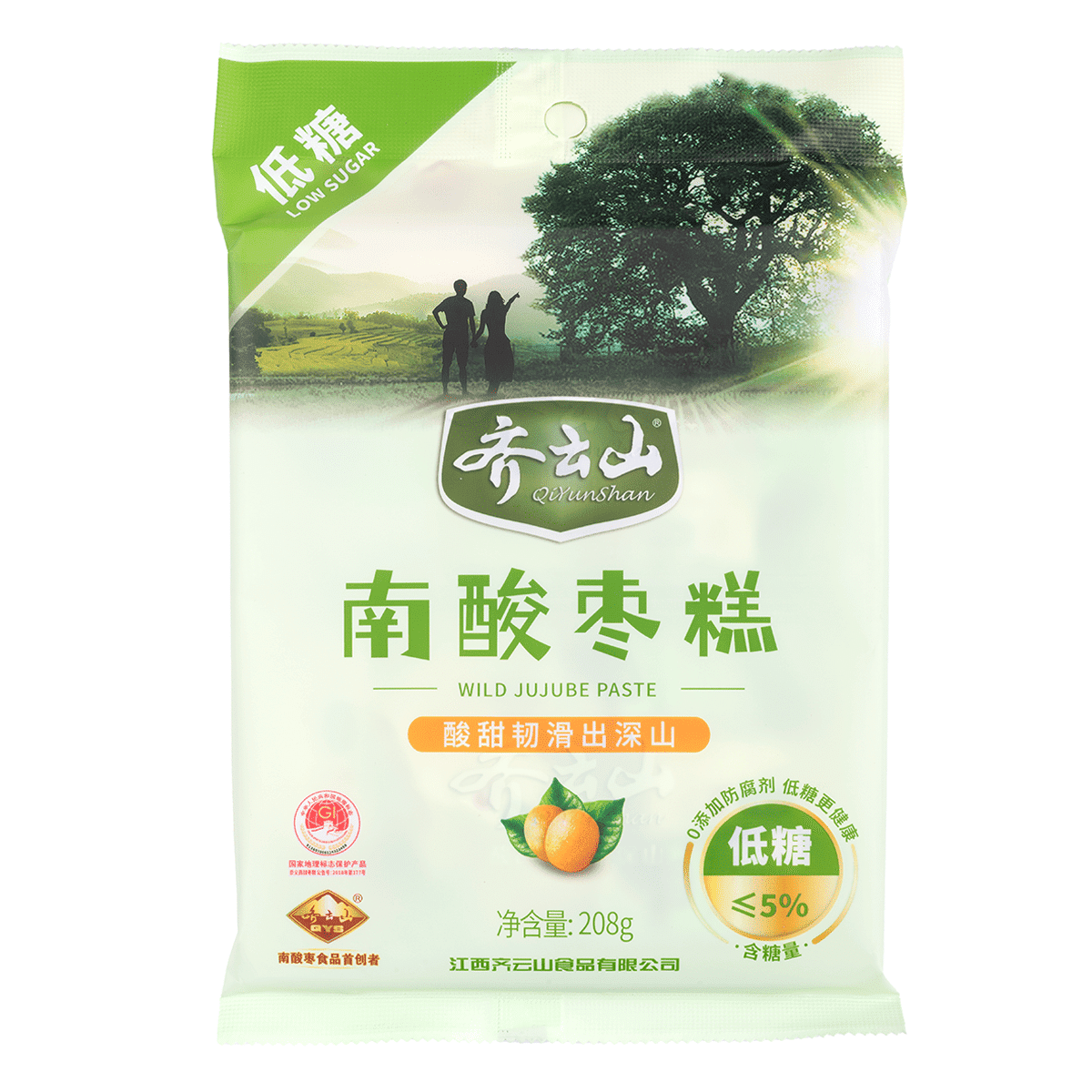 QIYUNSHAN 甘酸っぱいナツメ菓子 208 グラム