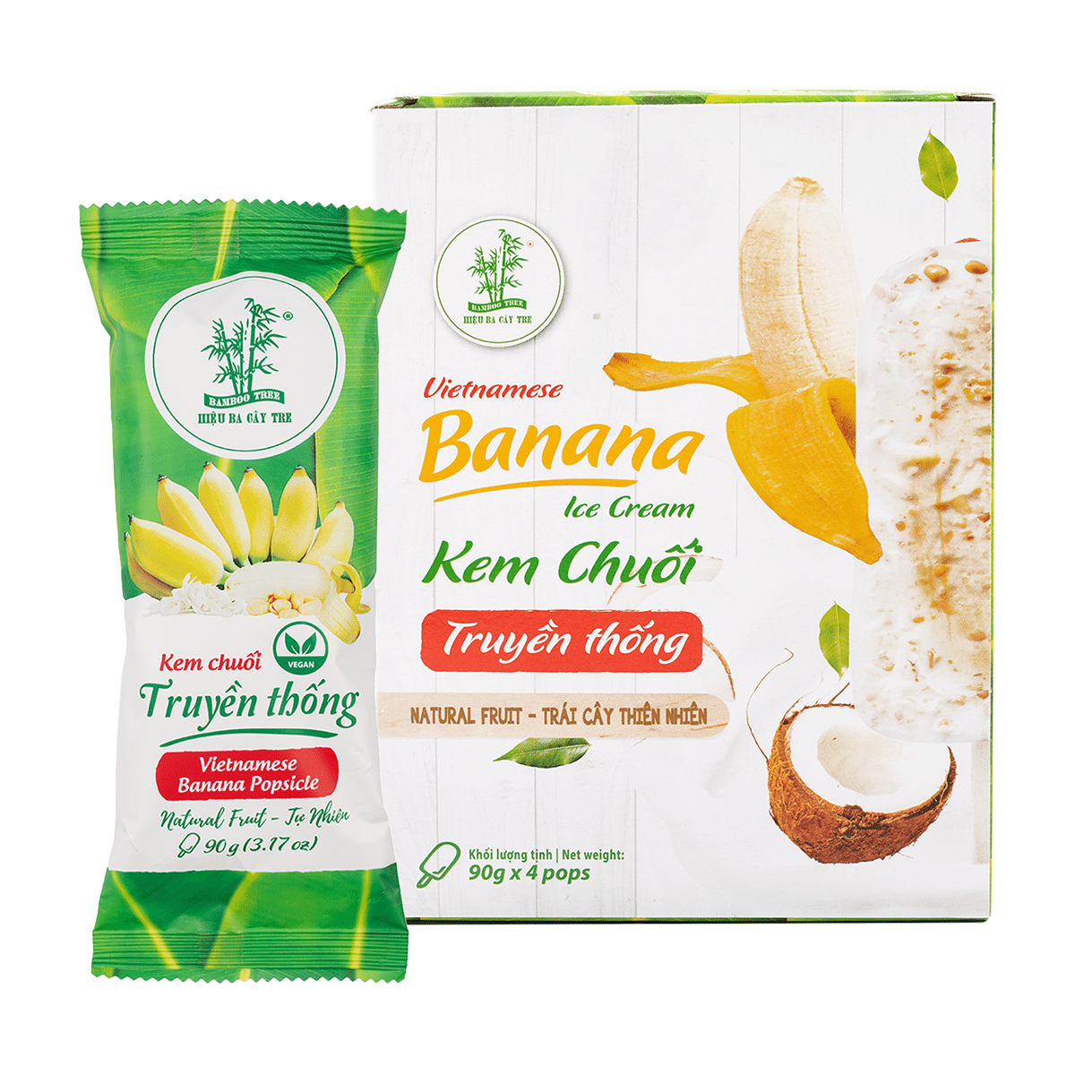Bamboo Tree Vietnamese Banana Ice Cream 360 g