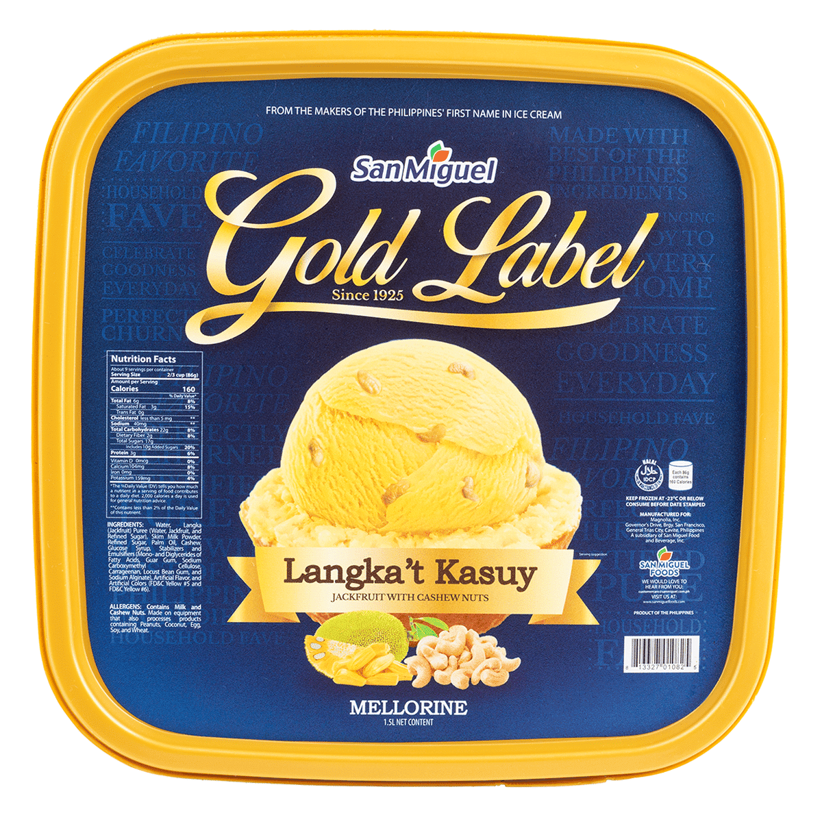San Miguel Gold Label Langka't Kasuy Ice Cream 50.72 onza(s)