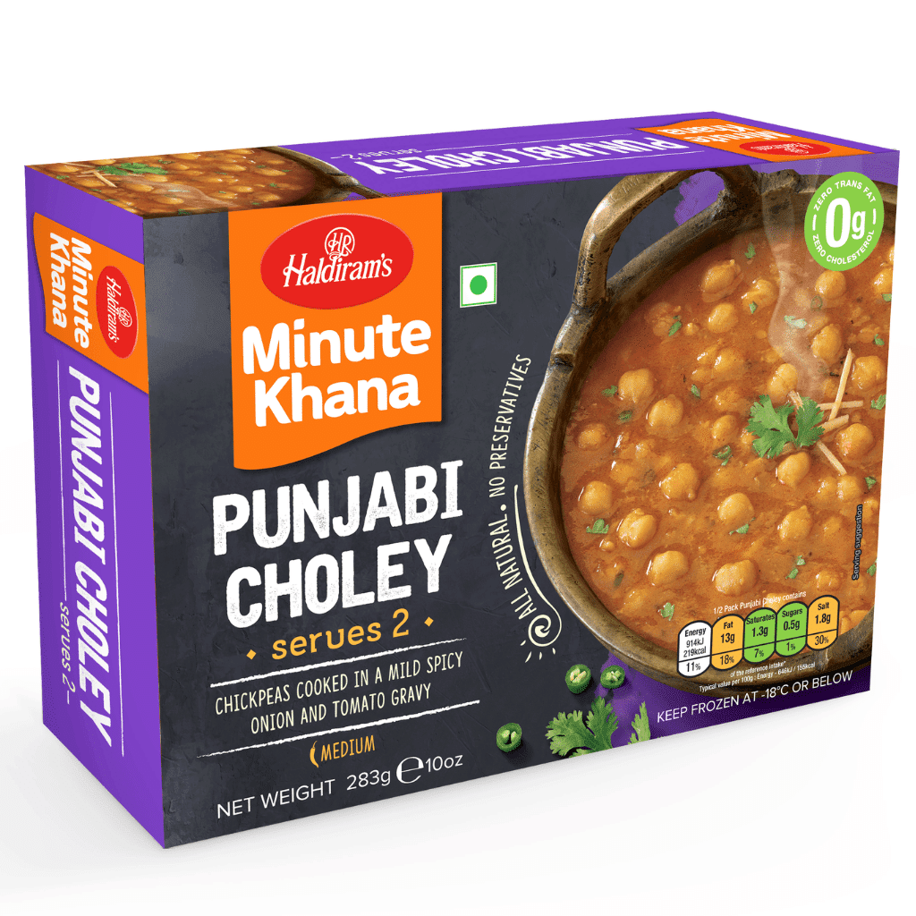 Haldirams Minute Khana Punjabi Choley (Chick Peas), Frozen 283 g