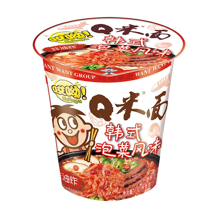 Want Want: Buckwheat Noodles- Kimchi Flavor 73 g