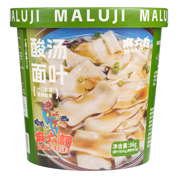 麻六记酸汤面叶(出口版) 86 克