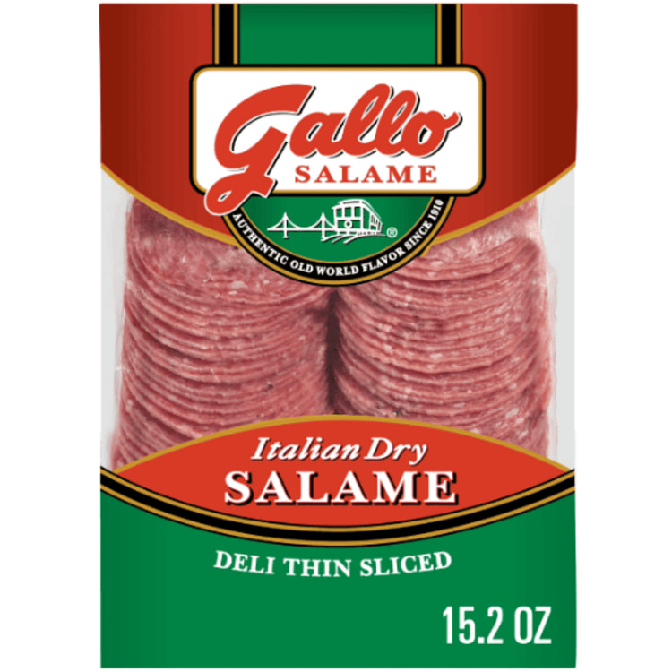 Gallo Deli Thin Sliced Italian Dry Salame 15.2 oz