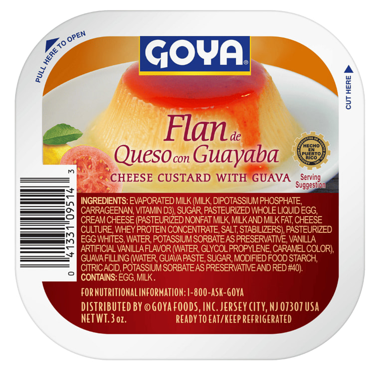 Goya Cheese and Guava Flan 3 oz