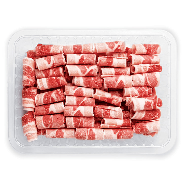 精品火锅猪五花肉卷, 冷冻 1.2 磅