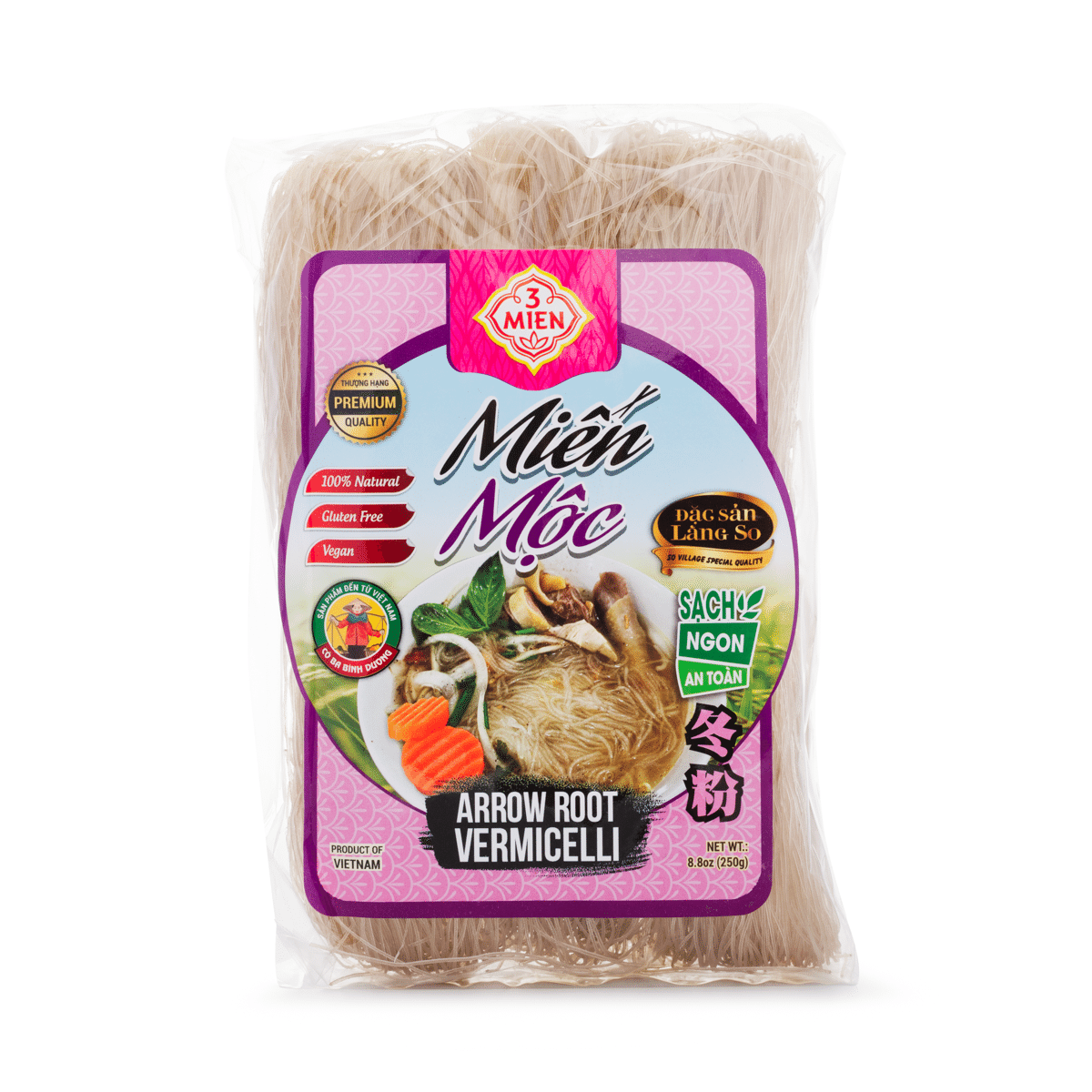 3 Mien Arrowroot Vermicelli 8.8 oz