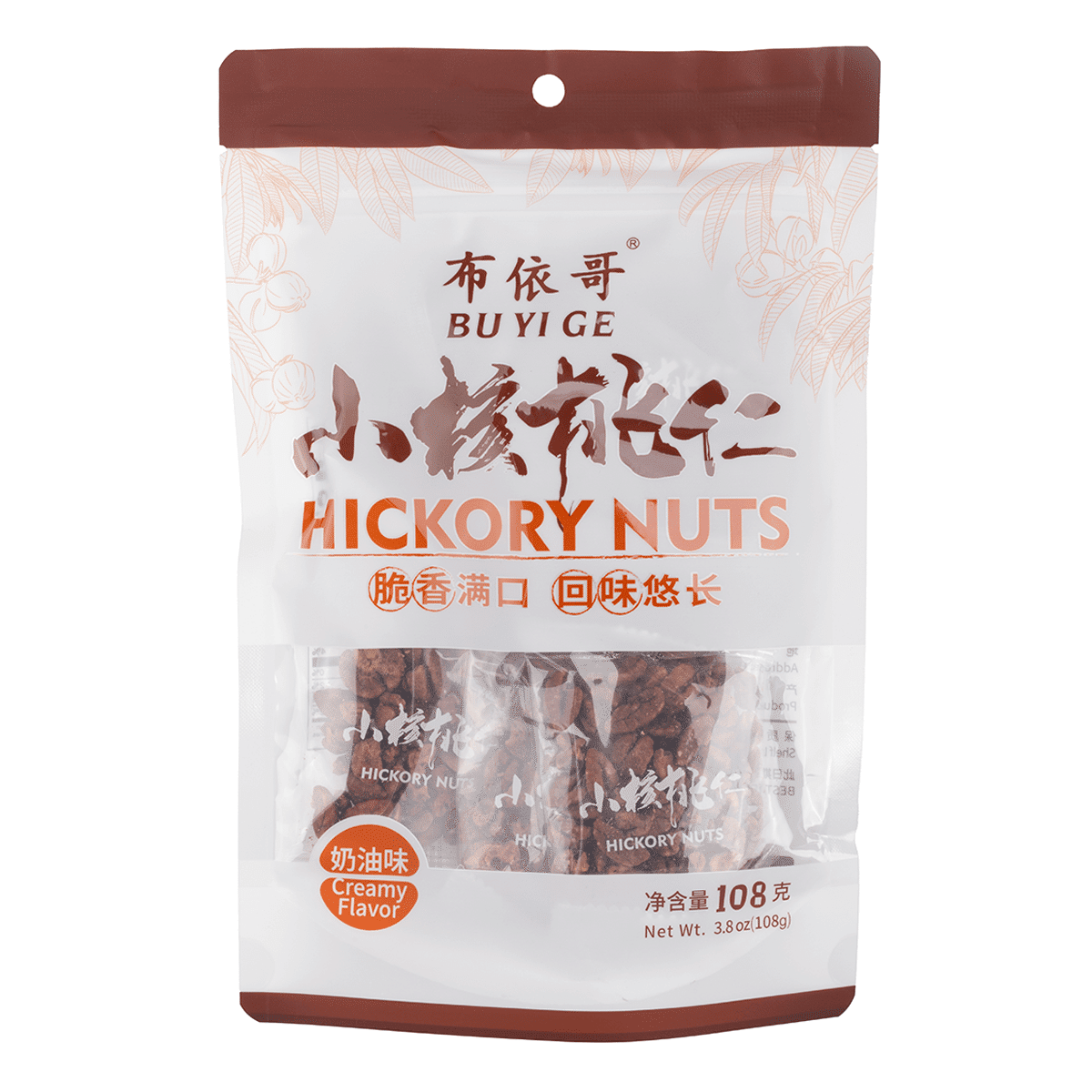 Buyige Hickory Nut Kernels Creamy Flavor 108 g