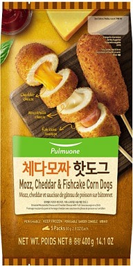 Pulmuone Mozz Cheddar And Fishcake Corn Dogs Frozen Weee
