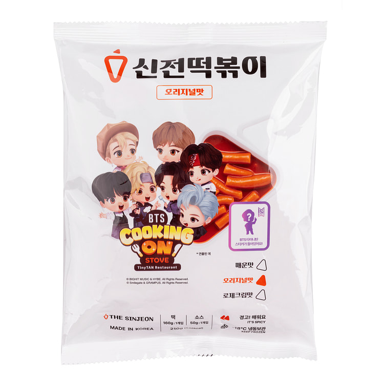 Sinjeon X BTS Topokki Kit Original (Including BTS Sticker) 210 g