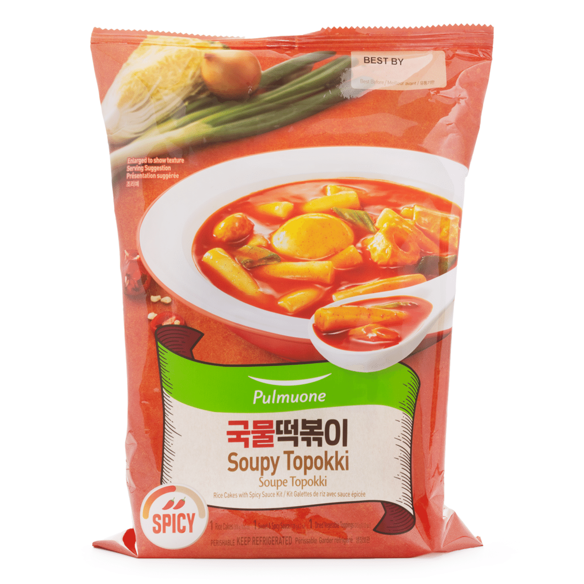 Pulmuone Tteokbokki Soup, Sweet and Spicy Flavor 424 g