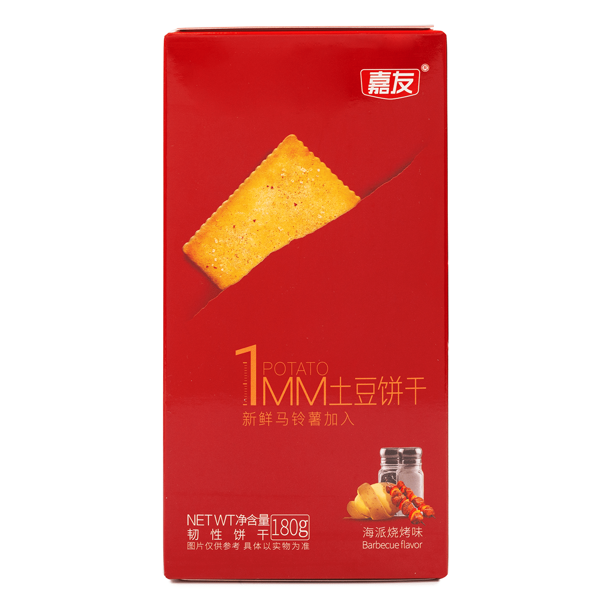 嘉友1MM土豆薄饼 烧烤味 180 克