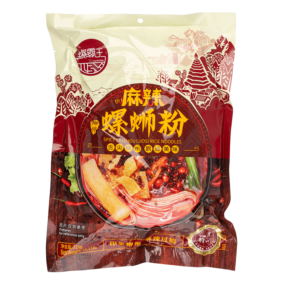 螺霸王 柳州螺蛳粉 麻辣味 315 克*25 包
