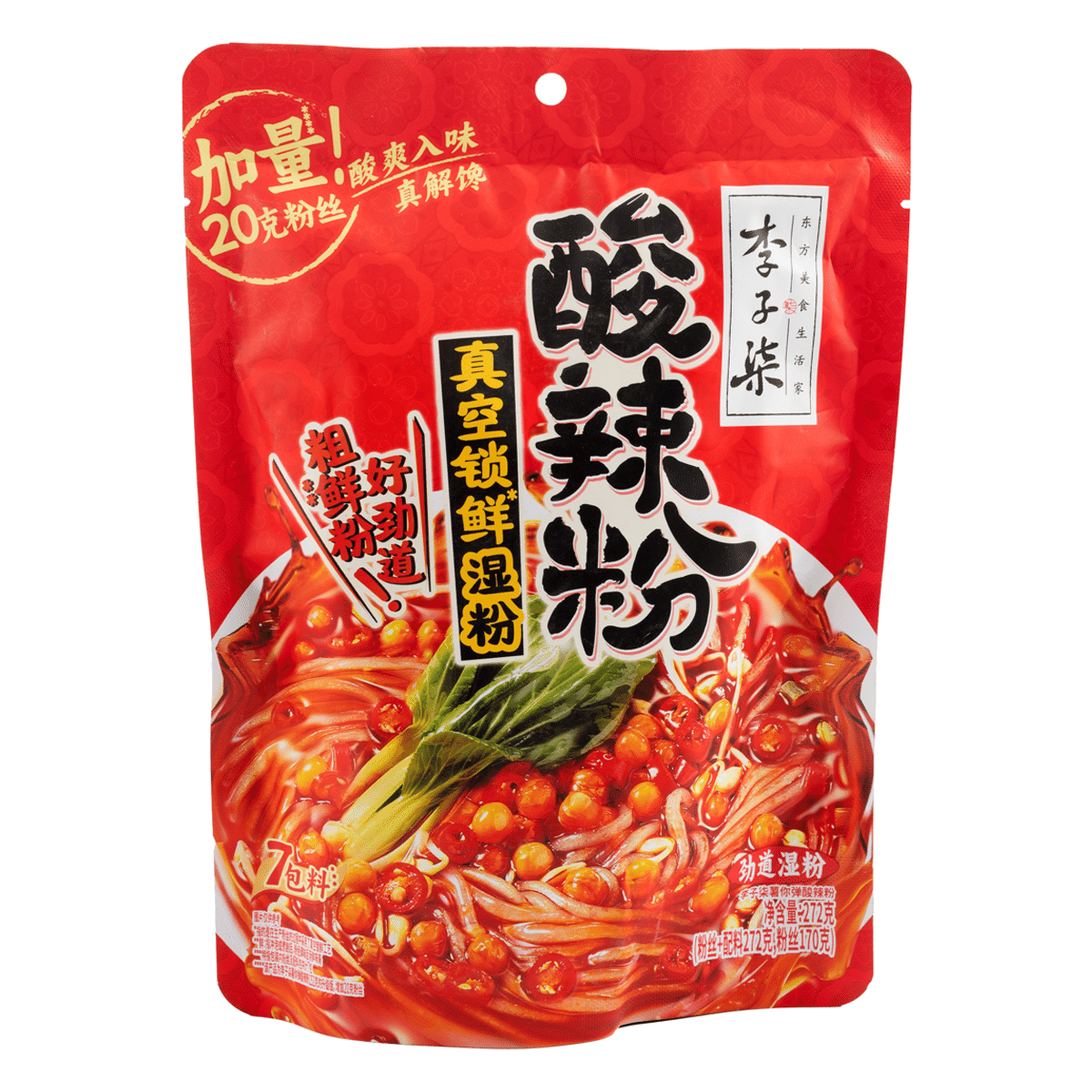 Liziqi 酸辣粉 激辛即席春雨 252 グラム