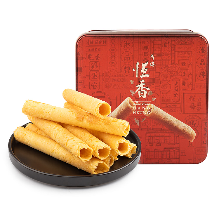 恒香老饼家 罐装蜂巢鸡蛋卷 21枚 400 克