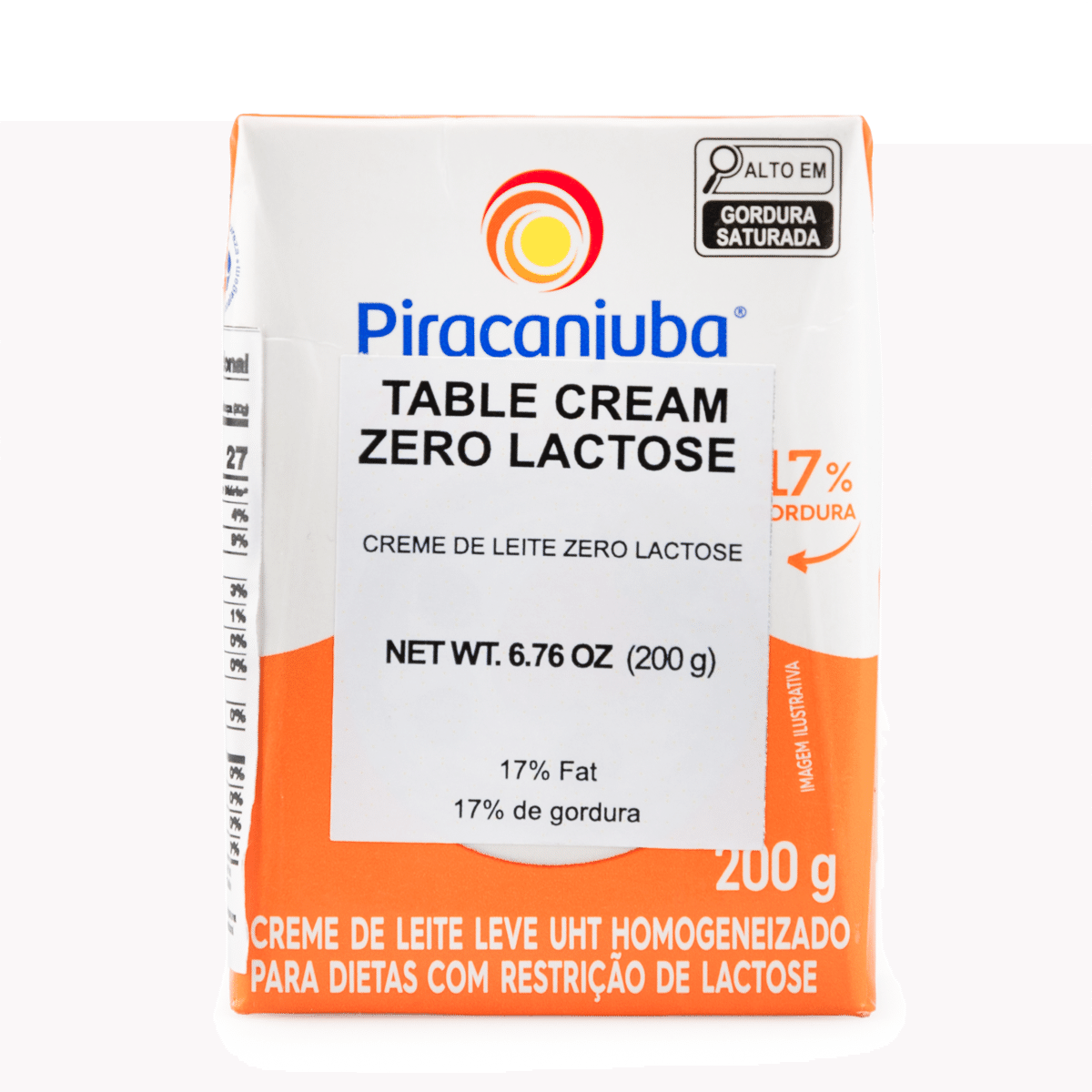 Creme Leite Zero Lactose Piracanjuba 200 g